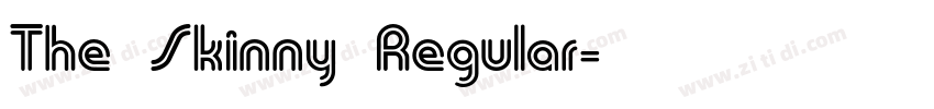 The Skinny Regular字体转换